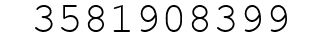 Number 3581908399.
