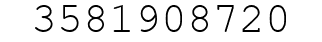 Number 3581908720.
