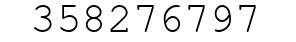 Number 358276797.