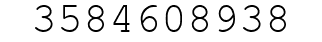 Number 3584608938.