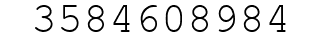 Number 3584608984.