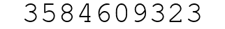 Number 3584609323.