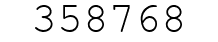 Number 358768.