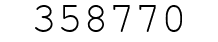Number 358770.