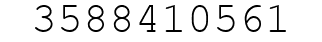Number 3588410561.