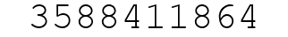 Number 3588411864.