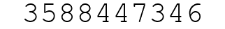 Number 3588447346.