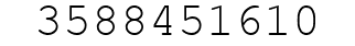 Number 3588451610.