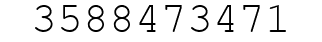 Number 3588473471.