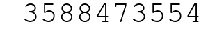 Number 3588473554.