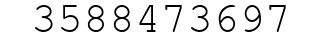 Number 3588473697.