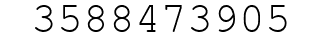 Number 3588473905.