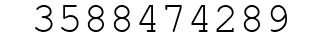 Number 3588474289.
