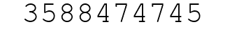 Number 3588474745.