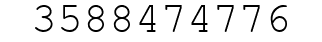 Number 3588474776.