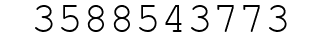 Number 3588543773.