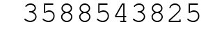 Number 3588543825.