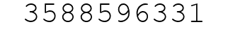 Number 3588596331.