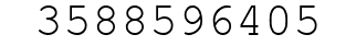 Number 3588596405.