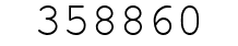 Number 358860.