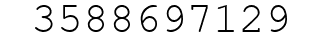 Number 3588697129.