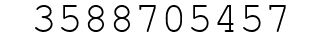 Number 3588705457.