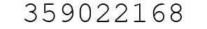 Number 359022168.