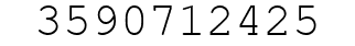 Number 3590712425.