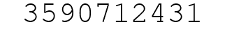 Number 3590712431.