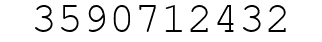 Number 3590712432.