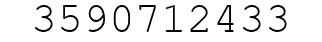 Number 3590712433.
