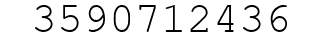 Number 3590712436.