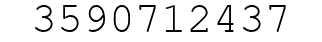 Number 3590712437.