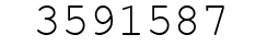 Number 3591587.