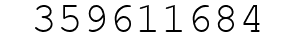 Number 359611684.