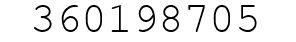Number 360198705.