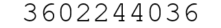 Number 3602244036.
