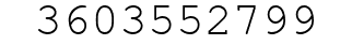 Number 3603552799.