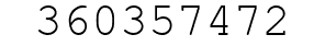 Number 360357472.
