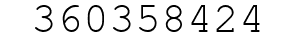 Number 360358424.