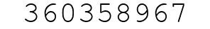 Number 360358967.