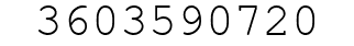 Number 3603590720.