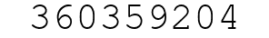 Number 360359204.