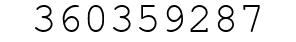Number 360359287.