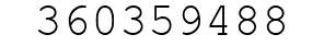 Number 360359488.