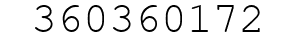Number 360360172.