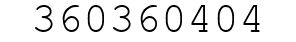 Number 360360404.