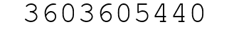 Number 3603605440.
