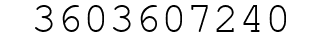 Number 3603607240.