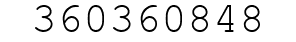 Number 360360848.